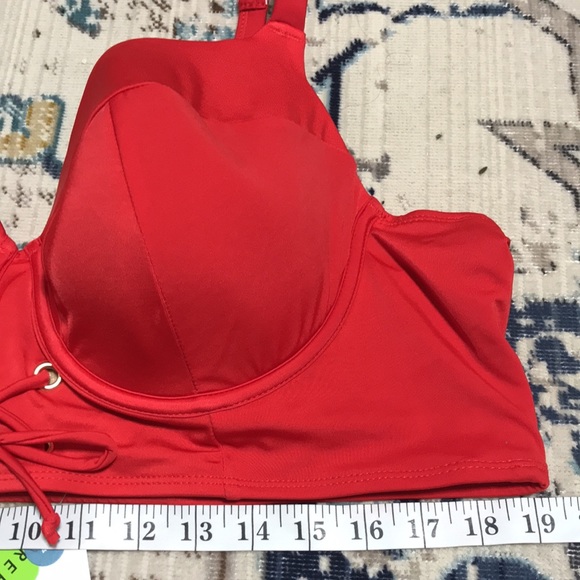 🐲💙Swim By Cacique Red lightly Lined Balconette - Picture 5 of 5